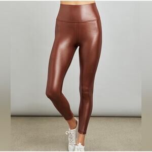 Carbon38 Brown Shine Leggings size small